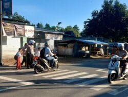 Setiap Pagi Satlantas Polres Bima Rutin Laksanakan Pengamanan dan Pengaturan Lalulintas