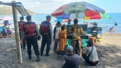 Polres Lombok Barat Tingkatkan Patroli Preventif di Obyek Wisata Pantai Cemara Lembar