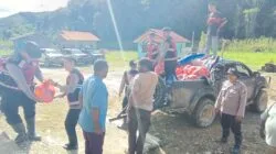 Polres Pegunungan Arfak Salurkan Bantuan Sembako kepada Warga Terdampak Longsor di Kampung Jim