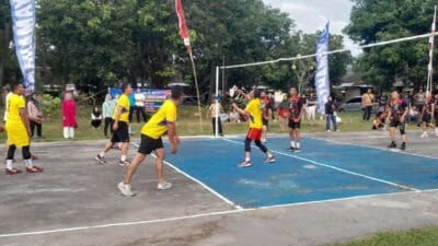 Atmosfer Persaudaraan dan Sportivitas di Voli Bhayangkara Lombok Barat