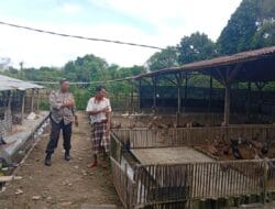 Warga Merembu Tengah Didorong Mandiri Pangan oleh Bhabinkamtibmas