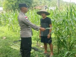 Bhabinkamtibmas Taman Baru Giat Dorong Pemanfaatan Lahan Kosong