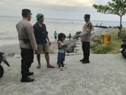 Cegah 3C dan Laka Lantas, Polsek Batulayar Sisir Area Wisata Lombok Barat