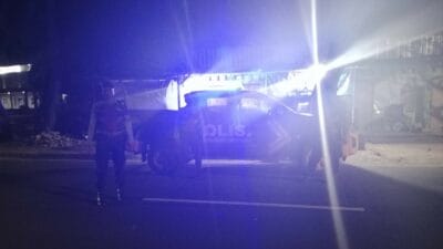Patroli Blue Light Sat Samapta Cegah 3C di Jalur Bypass BIL I, Lombok Barat