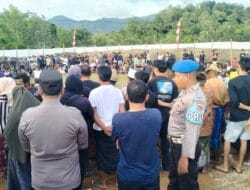 Pengamanan Humanis Warnai Gelaran Peresean di Kecamatan Lembar