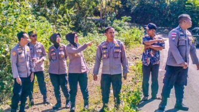 Optimalkan Lahan Pertanian, Polres Lombok Barat Dampingi Tim Polda NTB di Sekotong