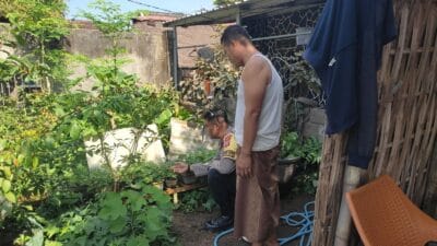 Bhabinkamtibmas Kuranji Dalang Ajak Warga Manfaatkan Lahan Kosong