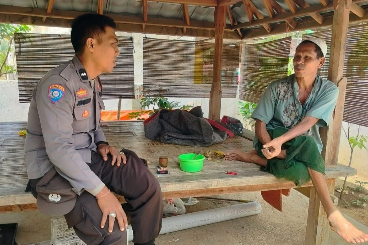 Polsek Lembar Dorong Partisipasi Warga Eyat Mayang dalam Program Pangan Nasional