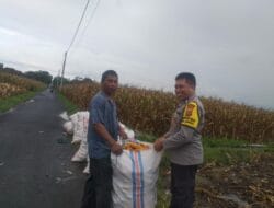 Bhabinkamtibmas Jagaraga Bina Petani Dukung Swasembada Pangan