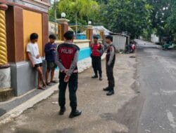 Tingkatkan Kewaspadaan Warga, Sat Samapta Polres Lobar Gelar Patroli Dialogis