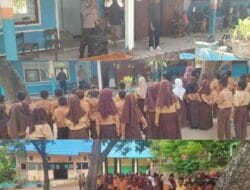 Sambangi SD Inpres Desa Tonggo Risa Dalam Program Police Go to School Bhabinkamtibmas Polsubsektor Palibelo Sampaikan Materi Anti Bullying
