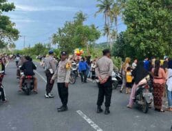 Aksi Personel Polsek Sekotong Jaga Tradisi Nyongkolan Sasak