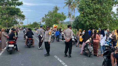 Aksi Personel Polsek Sekotong Jaga Tradisi Nyongkolan Sasak